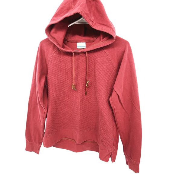 Columbia Mens Red Hoodie Sweatshirt Size M - Picture 1 of 5